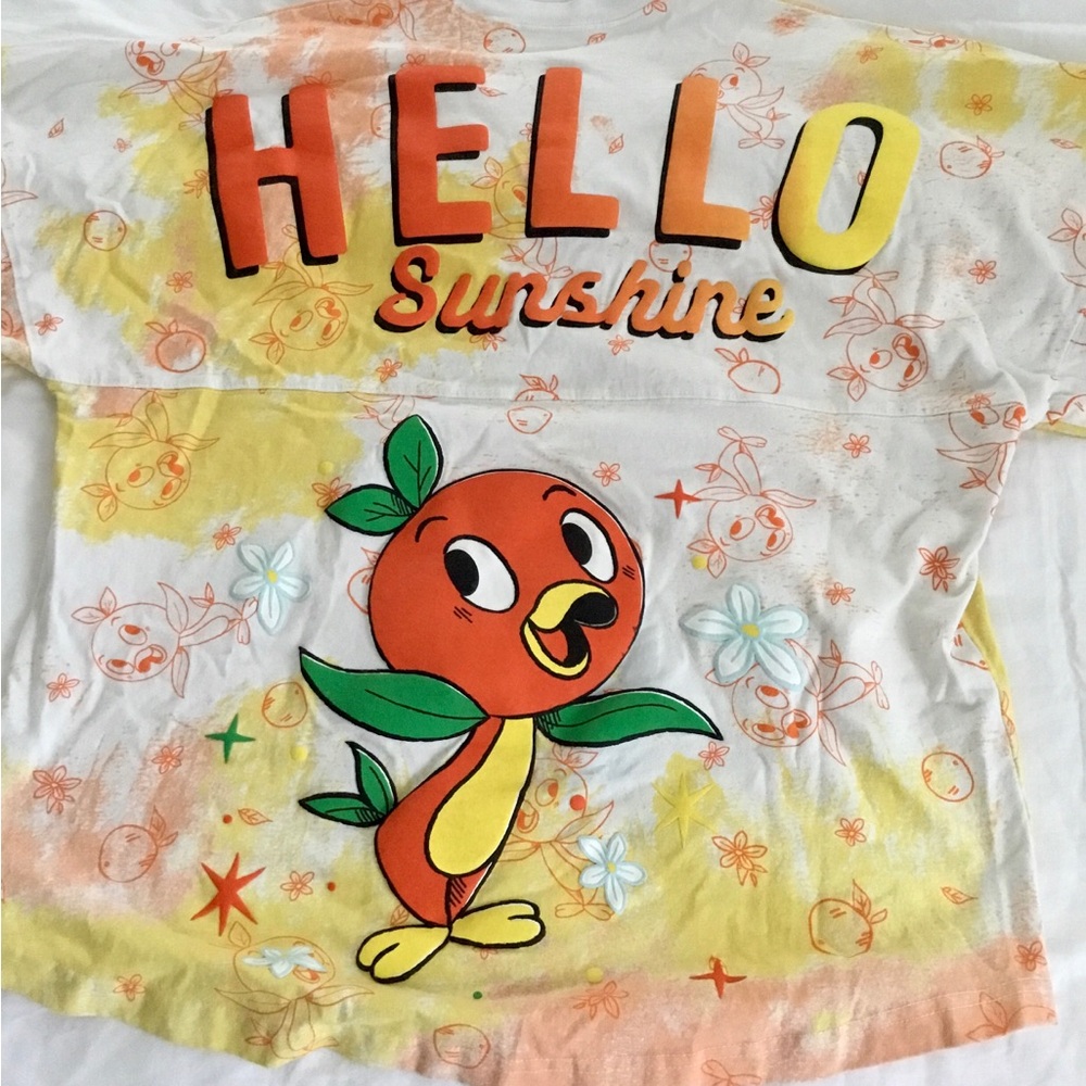 Disney Parks Spirit Jersey Orange Bird Hello Sunshine Size M - Picture 2 of 6